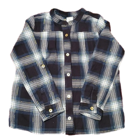 Carter's Toddler Plaid Button Front Top size 5T - Picture 1 of 8